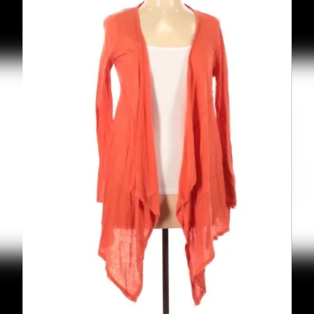 Miilla Clothing waterfall cardigan.  Sz Sm. Coral